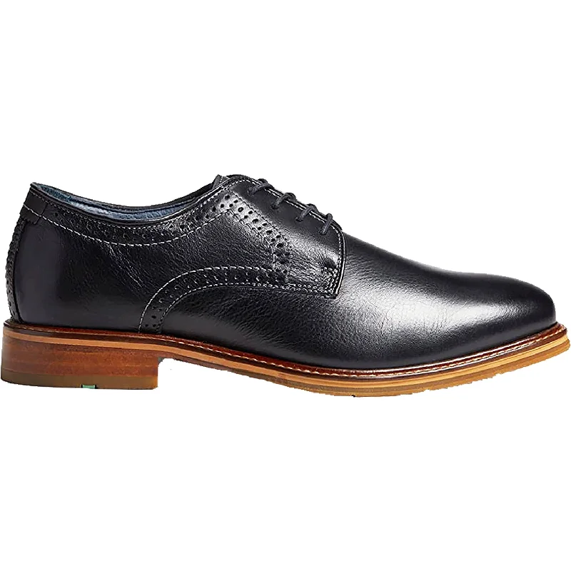 Fashion & Dress Shoes for autumn-Men's Johnston & Murphy XC Flex Raleigh Plain Toe Black Full Grain Leather