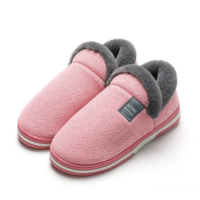 Slippers dream drifts-Groovywish Women Cute Fur Slippers Heel Wrap Winter Footwear