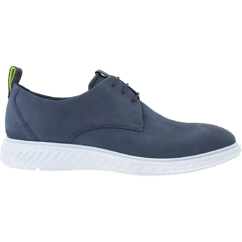 casual shoes for daily city exploration-Men's Ecco ST1 Hybrid Lite Derby Marine Nubuck