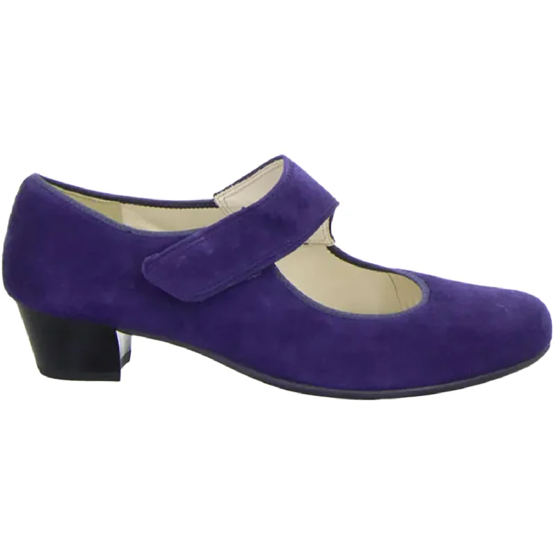 Fashion & Dress Shoes for warm weather-Women's Ara Callico II Navy Kid Suede