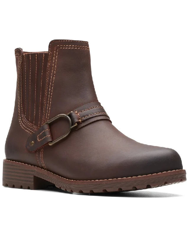 Casual snow boots for men-Clarks Aspra Buckle Leather Boot