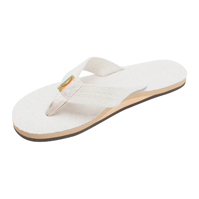 Sandals couple deals-Rainbow Hemp Single Women's Sandals - Natural