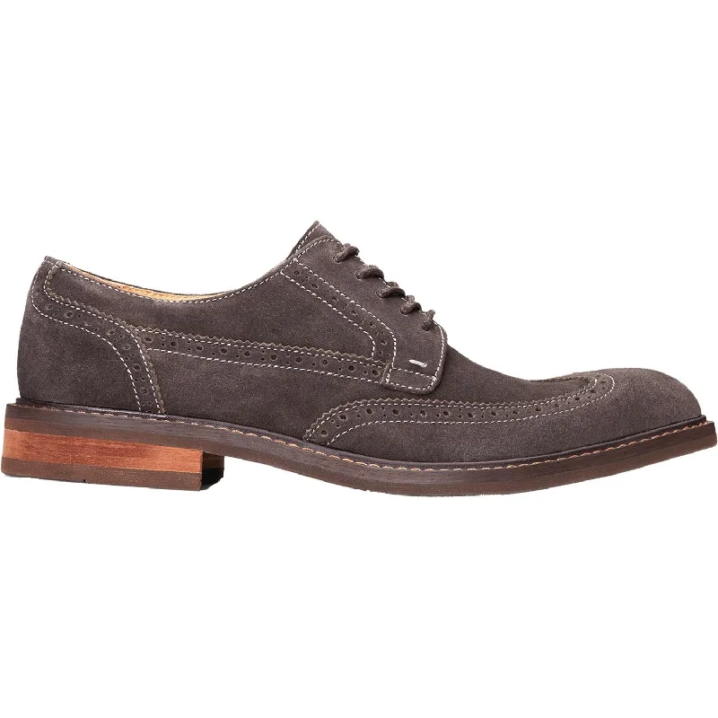 Fashion & Dress Shoes for chic events-Men's Vionic Bruno Grey Suede