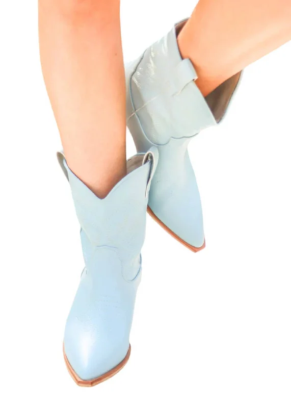 Trendy warm boots men-Women's Zahara Boots In Light Blue