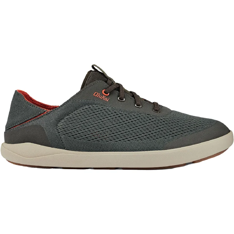 soft casual shoes for women-Men's OluKai Moku Pae Island Salt/Koi Mesh