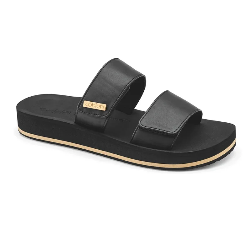 Sandals golf courses-Cobian Dana Rise Women's Sandals - Black