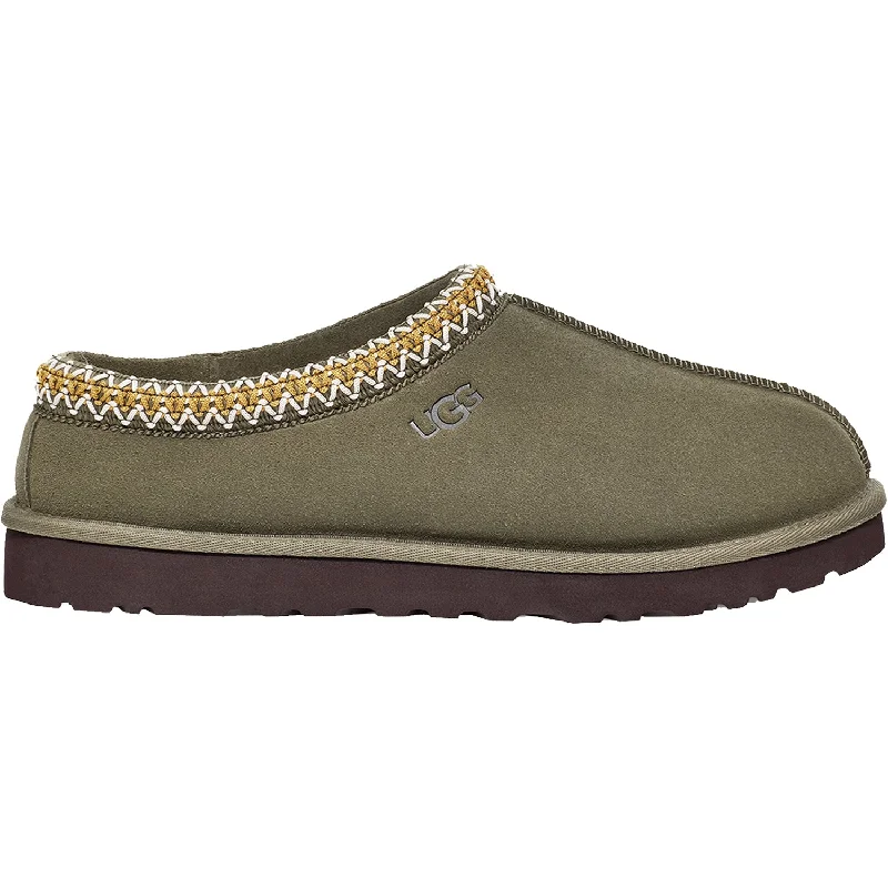 Slippers step starts-Men's UGG Tasman Burnt Olive Suede