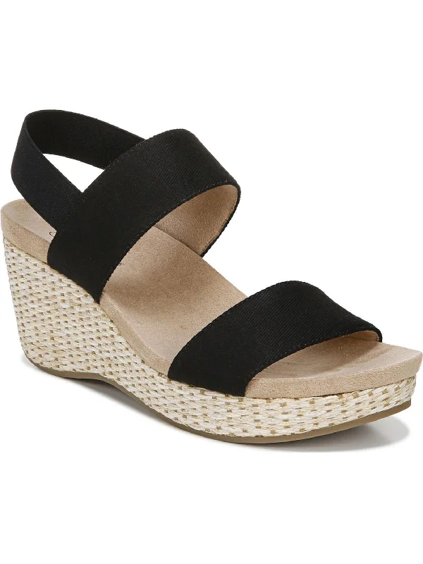 Sandals travel forums-Delta Womens Solid Ankle Strap Wedge Sandals