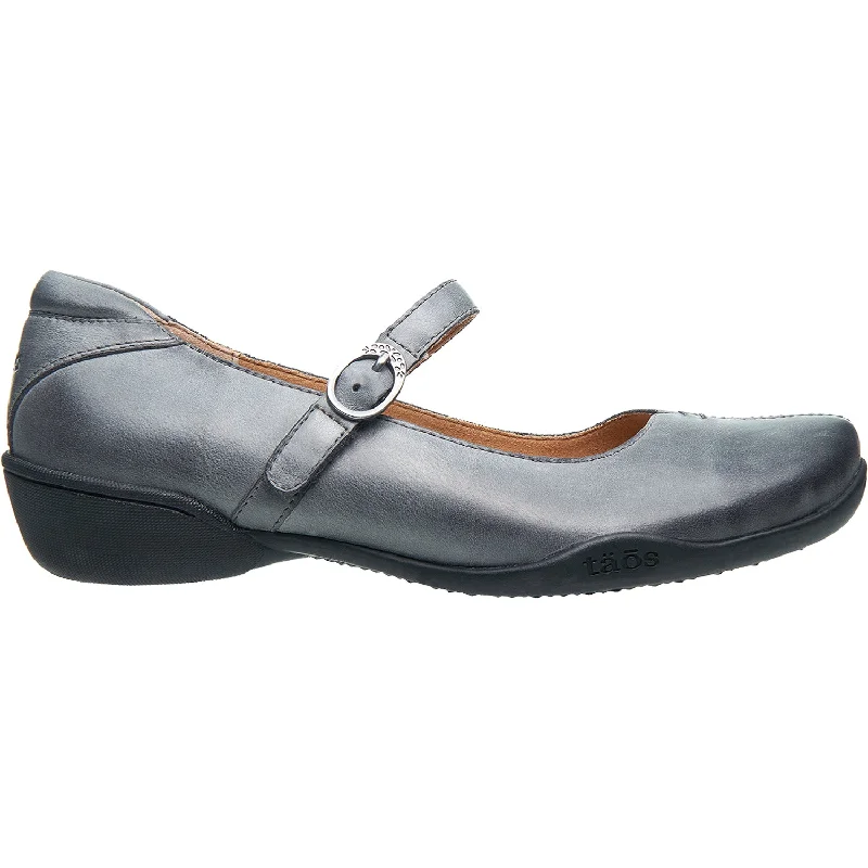 casual shoes with memory foam-Women's Taos Ta Dah Steel Leather