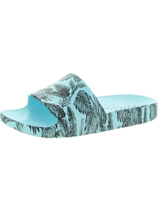 Sandals breakfast menu-Slyde Womens Slide On Open Toe Pool Slides