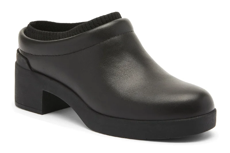 Fashion & Dress Shoes with leather heels-Capital Clog