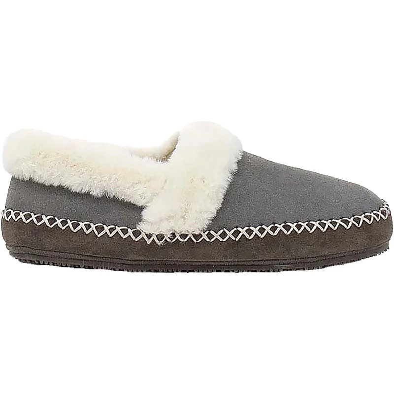 Slippers home calls-Women's Tempur-Pedic Acelyn Grey Suede