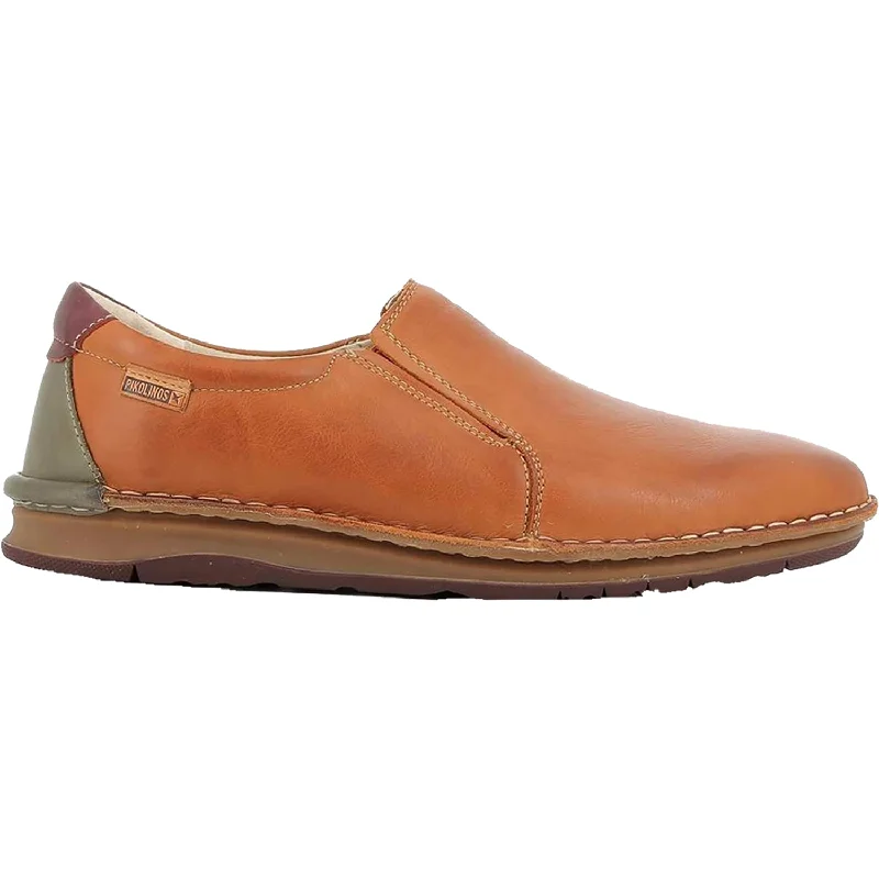 stylish casual shoes for easygoing days-Men's Pikolinos Navas M7T-3028 Brandy Leather