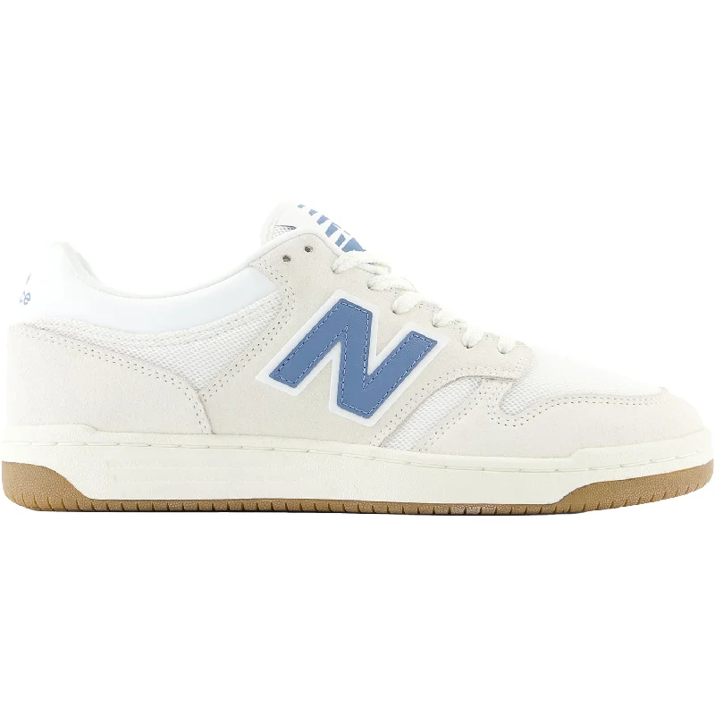 versatile casual shoes for all occasions-Men's New Balance BB480LLA Sea Salt/White/Heron Blue Suede