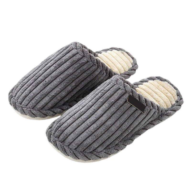 Slippers squirrel leaps-Groovywish Men Comfy Warm Slippers Smooth Yarn Home Slides