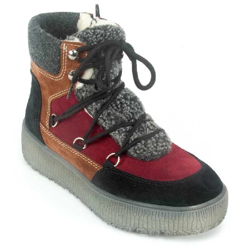 Warm leather snow boots women-Ideal Boot