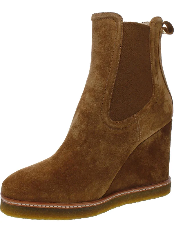 Fashion ankle boots-Aari 2 Womens Suede Water Repellent Wedge Boots