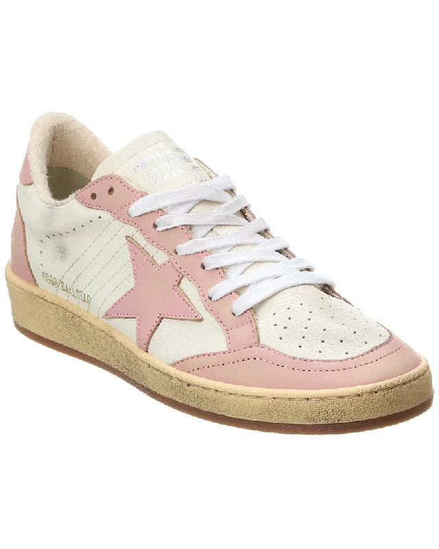 Athletic Shoes for strength training-Golden Goose Ballstar Leather Sneaker