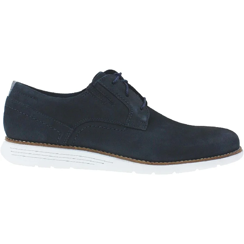 Fashion & Dress Shoes with fresh design-Men's Rockport Total Motion Sport Dress Plain Toe New Dress Blues Nubuck New Dress Blues Nubuck