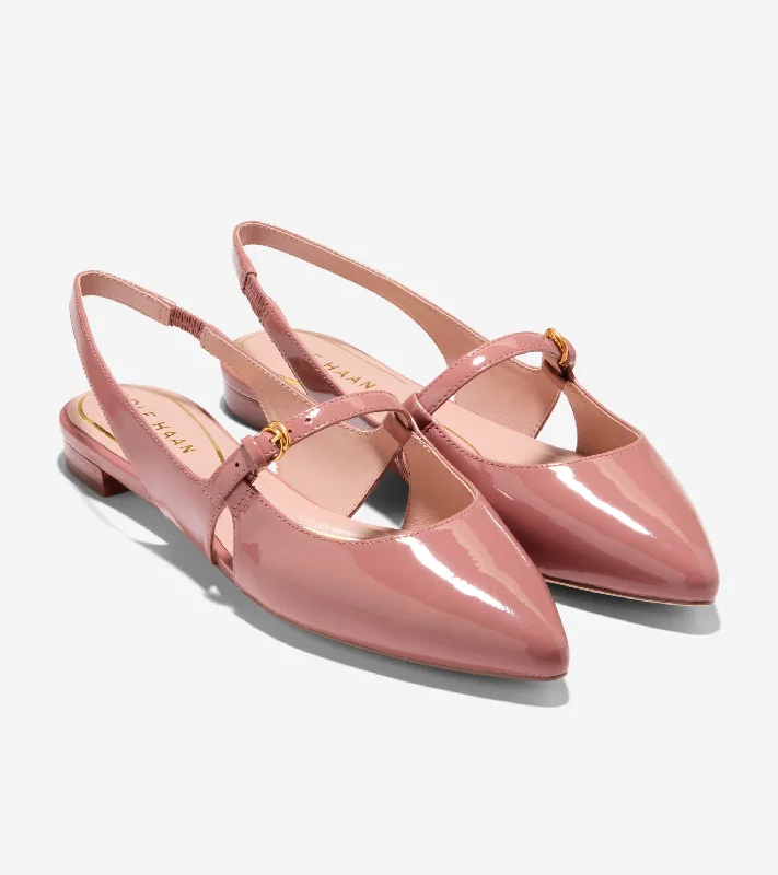 Flats shoes with fashionable edge-Cole Haan Anya Slingback Flat