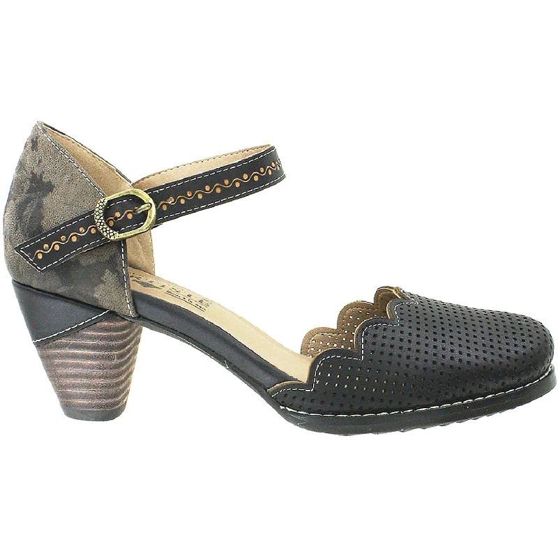 Fashion & Dress Shoes for city chic-Women's L'Artiste by Spring Step Parchelle Black Multi Leather