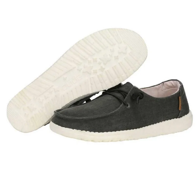 Shoes for improving sports agility-Women's - Wendy Chambray Shoe In Off Black