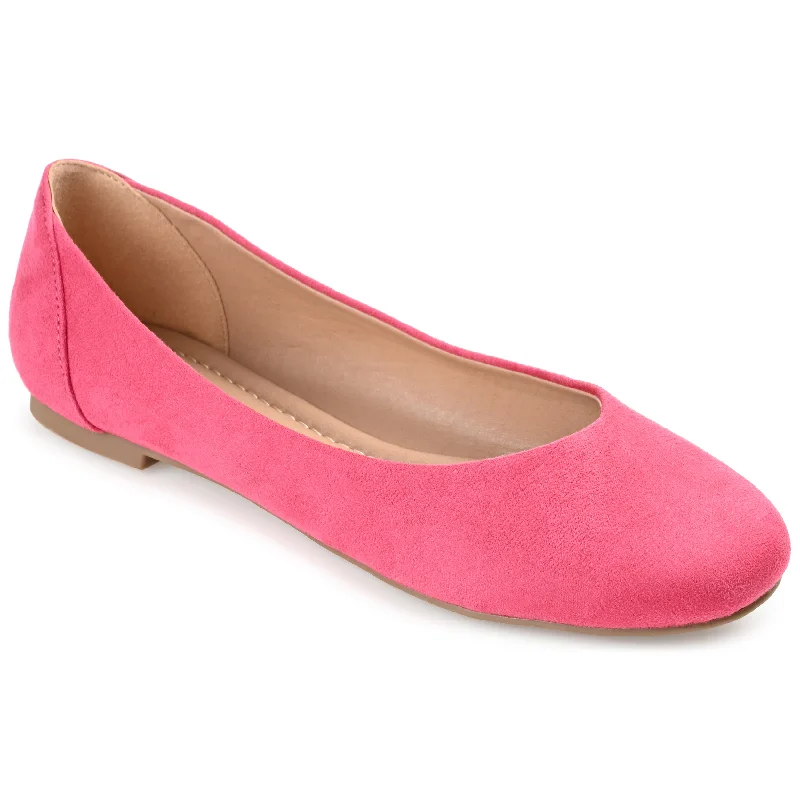 Flats shoes with velvet touch-Journee Collection Women's Comfort Kavn Flat