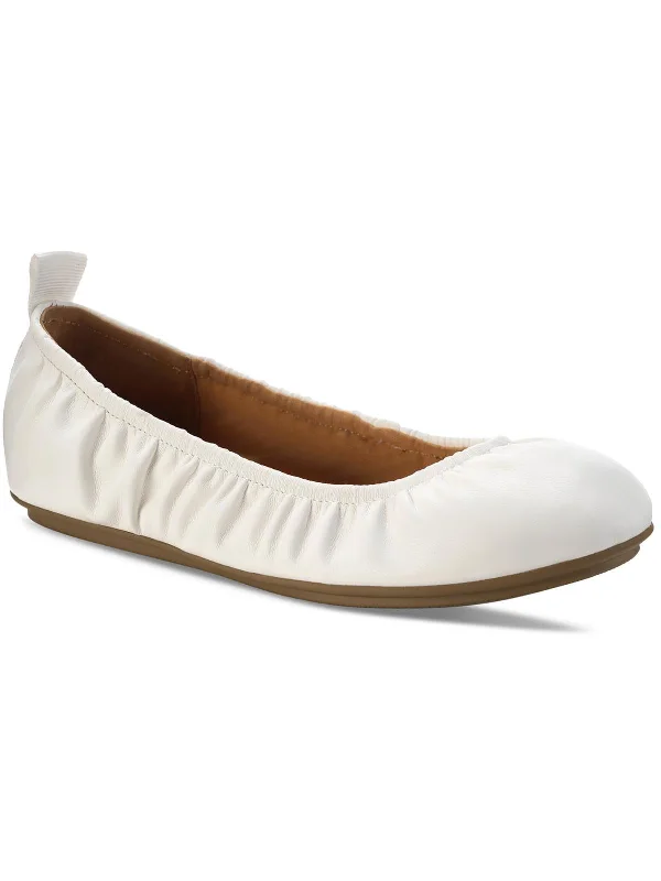 Flats for streetwear-Sibyyl Womens Round Toe Slip On Ballet Flats