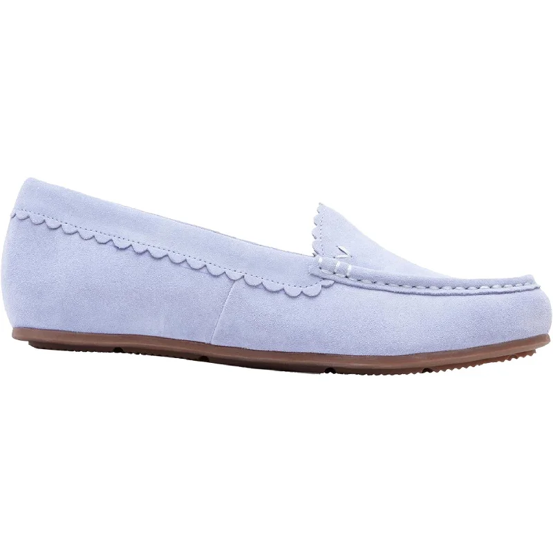 slip-on casual shoes for women-Women's Vionic McKenzie Light Blue Suede