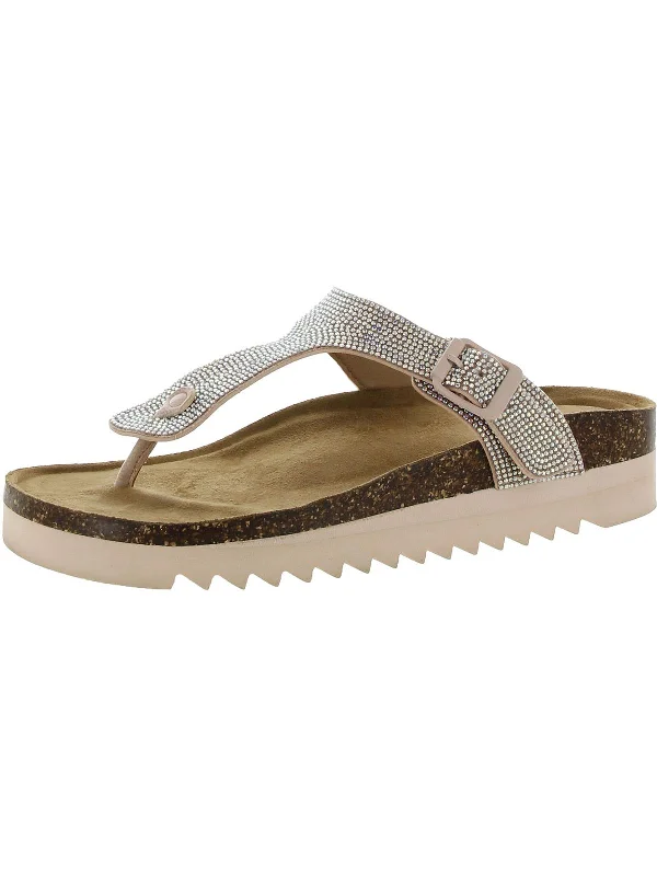 Sandals online check-in-Barnett Womens Casual Footbed Thong Sandals