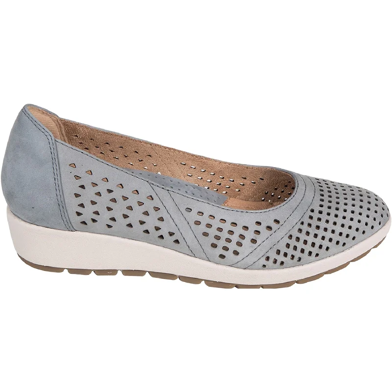 casual shoes for fashionable travel attire-Women's Earth Violet Light Blue Nubuck