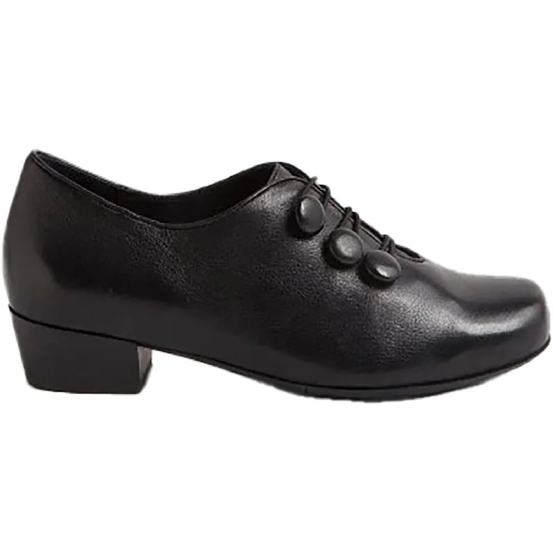 Fashion & Dress Shoes for flat feet-Women's Ziera Qulino Black Leather