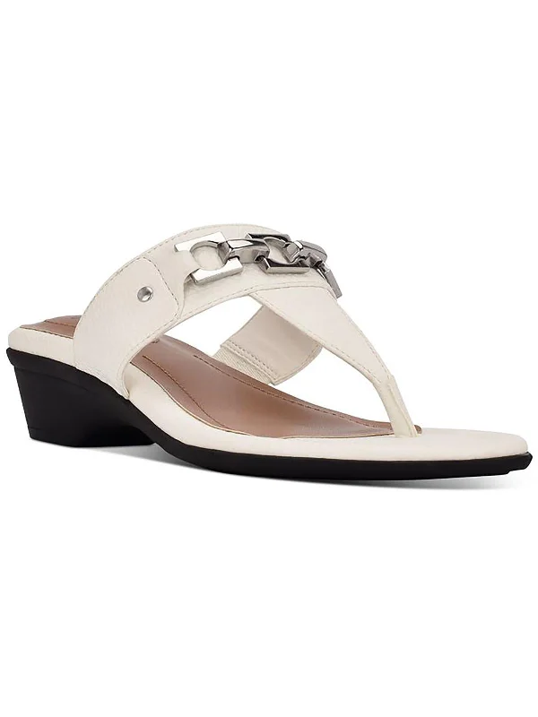 Sandals health protocols-Womens Dressy Slip On Wedge Sandals