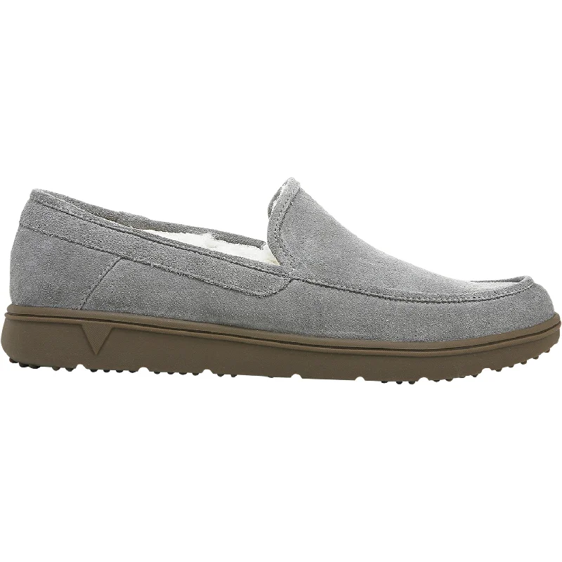 Slippers mop glides-Men's Vionic Gustavo Charcoal Suede