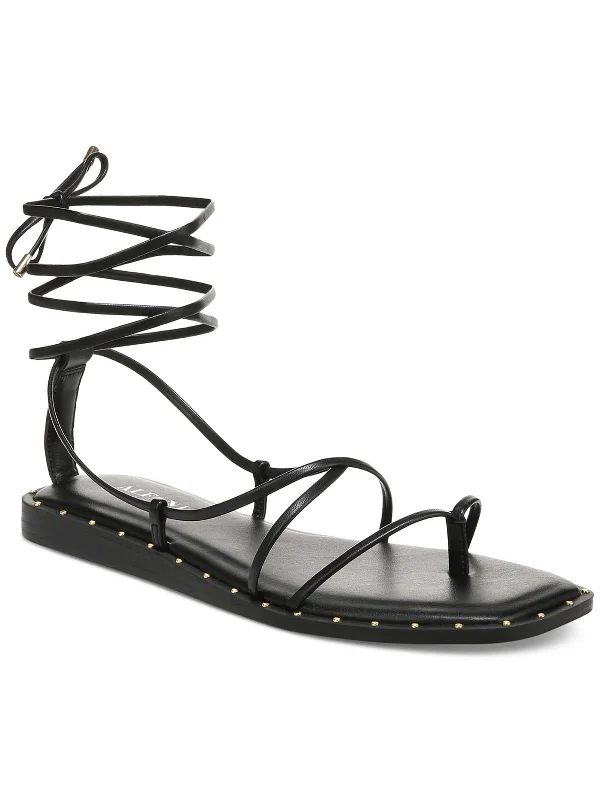 Sandals weekend getaways-Novaraa Womens Faux Leather Thong Gladiator Sandals