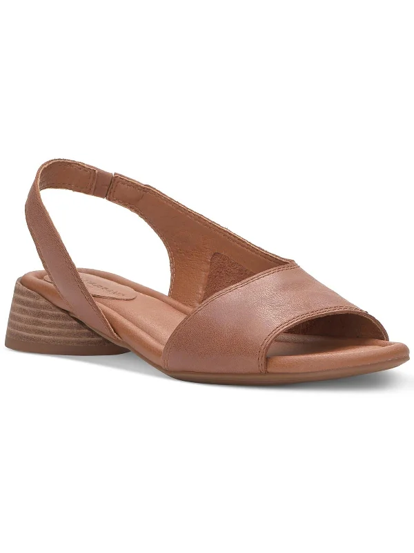 Sandals fishing villages-Rimma Womens Leather Peep-Toe Slingback Sandals