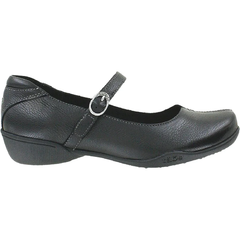 casual shoes for long commutes-Women's Taos Ta Dah Black Leather