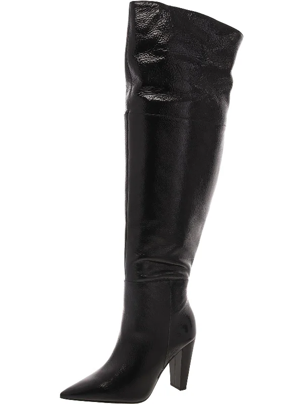 Designer ankle boots-Minnada 4 Womens Extra Wide Calf Over-The-Knee Boots