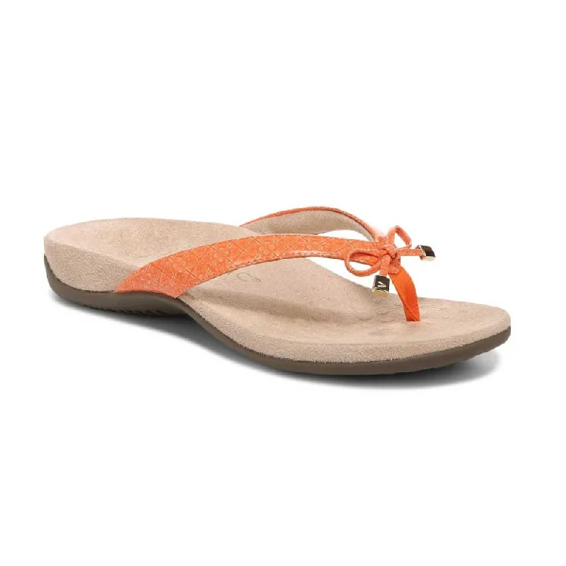 Sandals voucher codes-Vionic Bella II Bow Tie Sandals - Marmalade