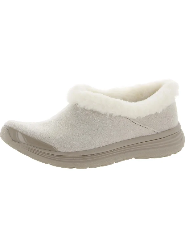 Shoes for running with injury prevention-Snicker Womens Faux Fur Warm Slip-On Sneakers