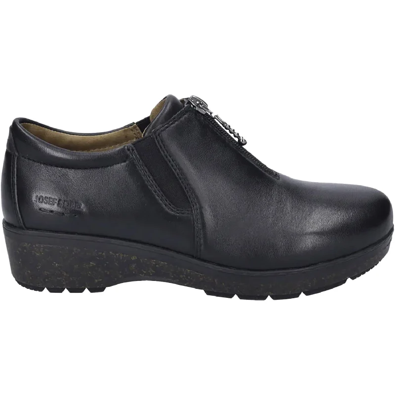 comfortable and fashionable casual shoes-Women's Josef Seibel Darla 09 Black Leather