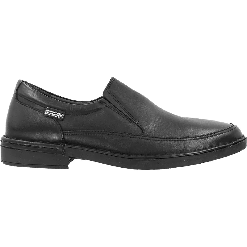 Fashion & Dress Shoes for elegant appearance-Men's Pikolinos Bermeo M0M-3157 Black Leather