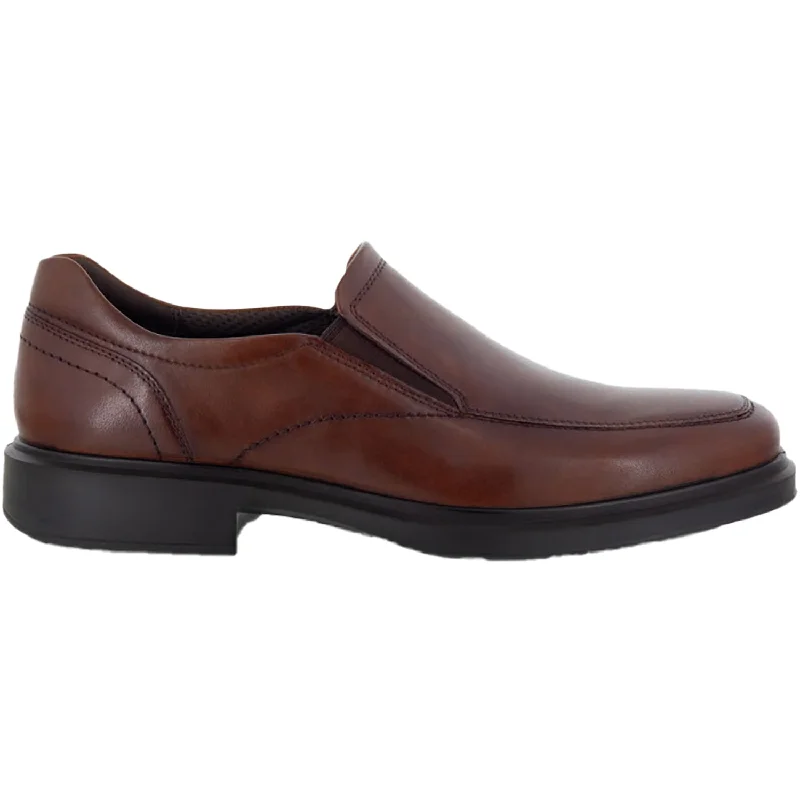 lightweight casual shoes for fashion-conscious men-Men's Ecco Helsinki 2.0 Apron Toe Slip-On Cognac Leather