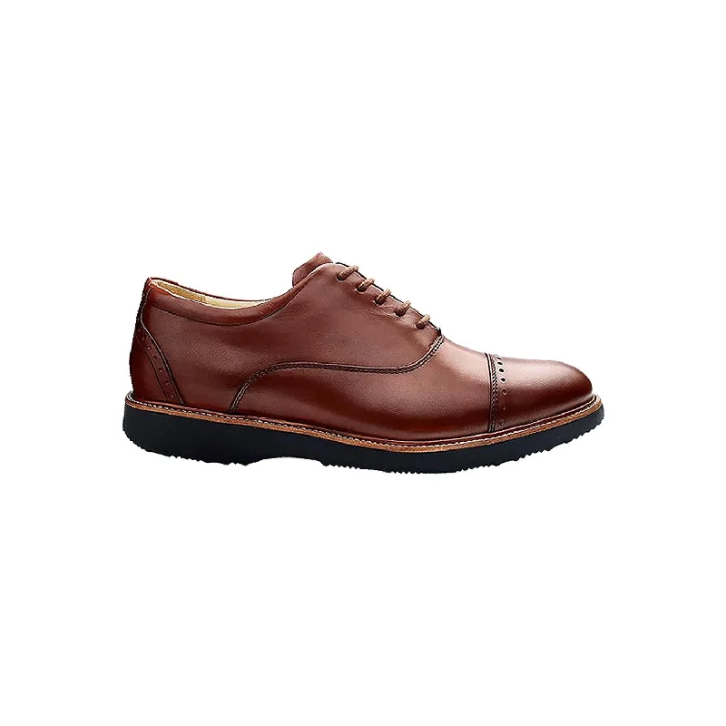 Fashion & Dress Shoes for minimalistic men-Men's Samuel Hubbard Market Cap Whiskey Leather