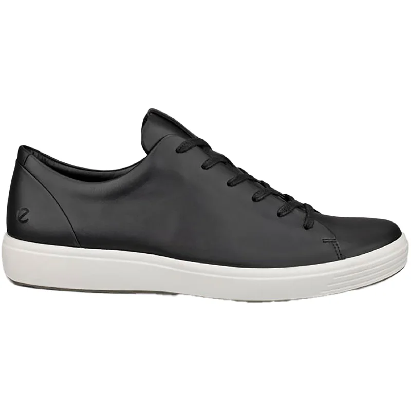 casual shoes for stylish adventures-Men's Ecco Soft 7 M Premier Sneaker Black Leather