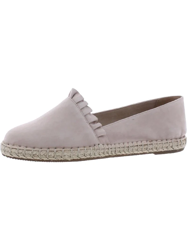 Flats shoes for day-to-night transition-Hadal Womens Suede Slip On Espadrilles