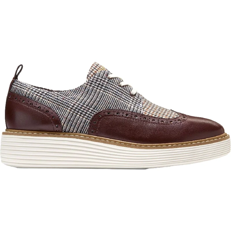 stylish casual shoes for comfort and convenience-Women's Cole Haan OriginalGrand Platform Wingtip CH Madeira Leather