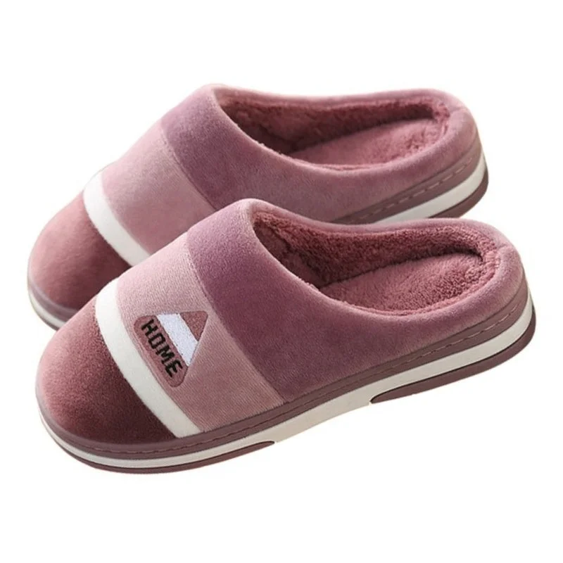 Slippers mop glides-Groovywish Velvet Fur Men Indoor Slippers Cushion Winter Shoes