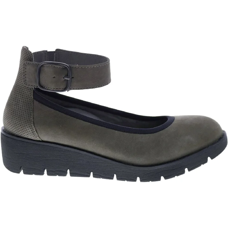 Fashion & Dress Shoes for travel-Women's Earth Zurich Sion Thunder Grey Soft Buck Leather