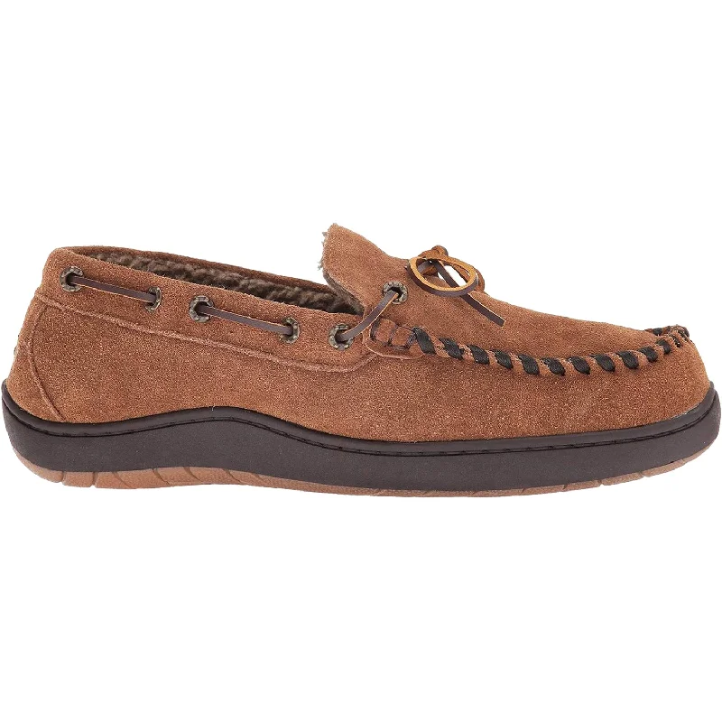 Slippers trash toss-Men's Tempur-Pedic Therman Chestnut Suede